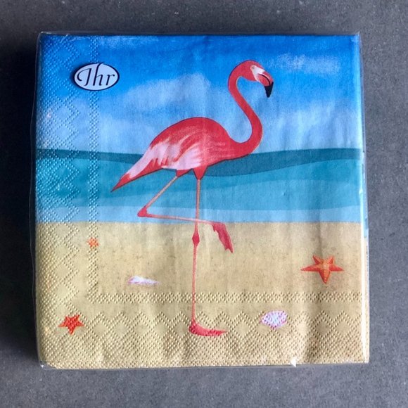 Flamingo Cocktail Paper Napkins - Picture 1 of 1
